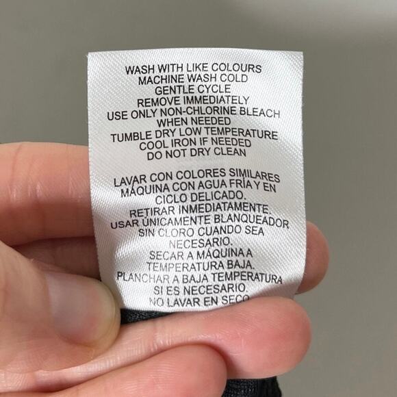 Mondetta Women's Ottoman Athletic Hoodie Top XL Black Oversized Boxy Long Sleeve - Picture 9 of 9